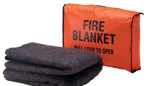 كيفية إستخدام بطانية الحريق في الحرائق المنزلية
